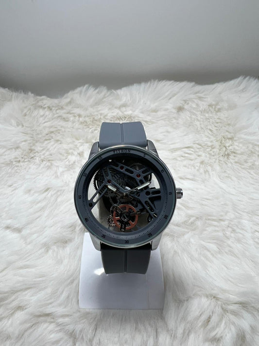 FITRON Gear Display Analog Quartz Watch with Silicone Straps For Men