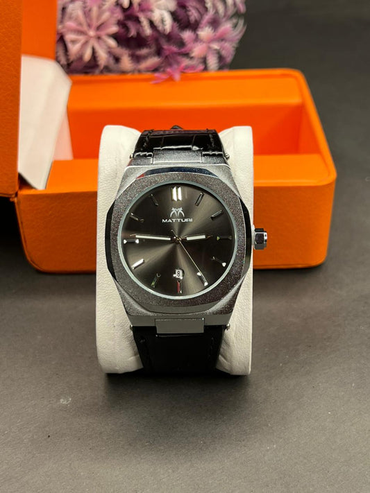 MATTURI SLEEK STEEL DIAL WATCH